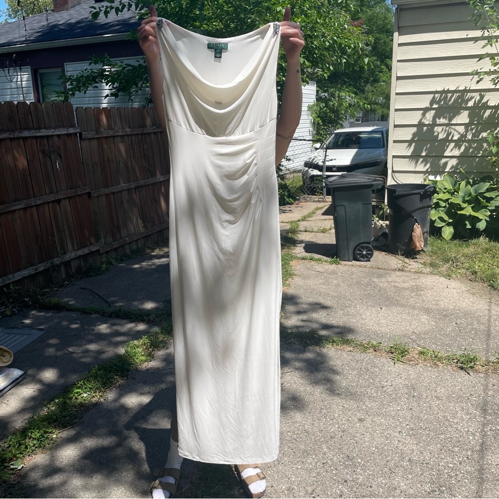 Lauren Ralph Lauren Evening wear White full length dress